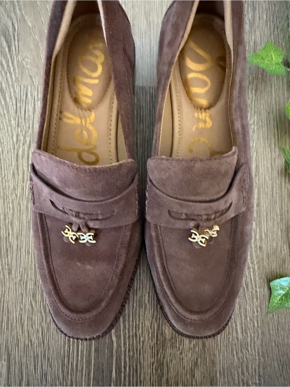 Sam Edelman Chocolate Brown Suede Loafers - Picture 4 of 10